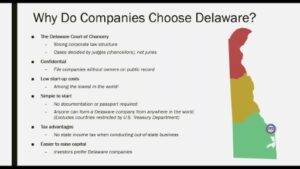 Why Delaware for Business Formation